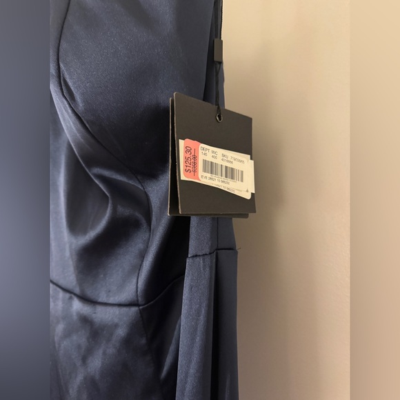 Mac Duggal Navy One Shoulder Dress - Picture 5 of 7